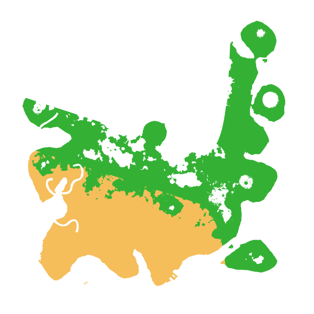 Biome Rust Map: Procedural Map, Size: 3500, Seed: 14034