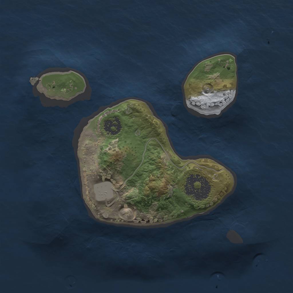 Rust Map: Procedural Map, Size: 1685, Seed: 1337, 5 Monuments