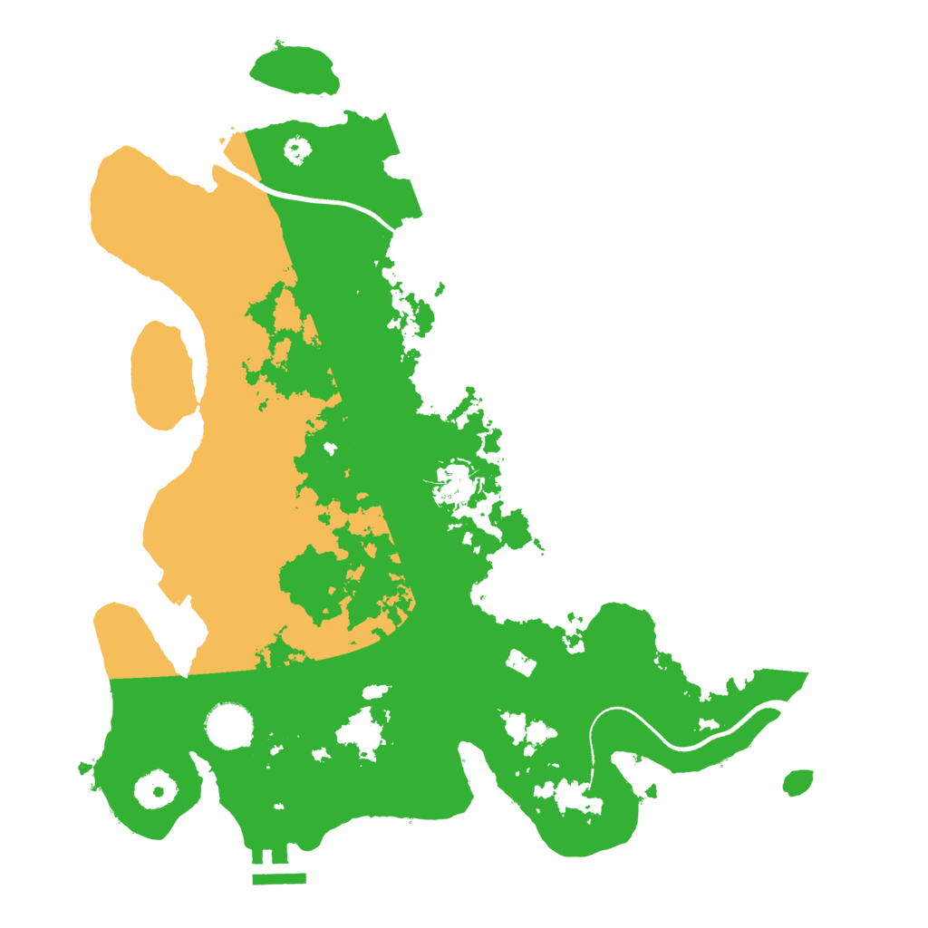 Biome Rust Map: Procedural Map, Size: 3500, Seed: 8631