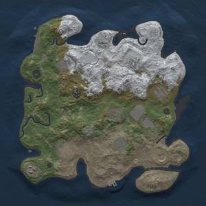 Thumbnail Rust Map: Procedural Map, Size: 3500, Seed: 505285787, 20 Monuments