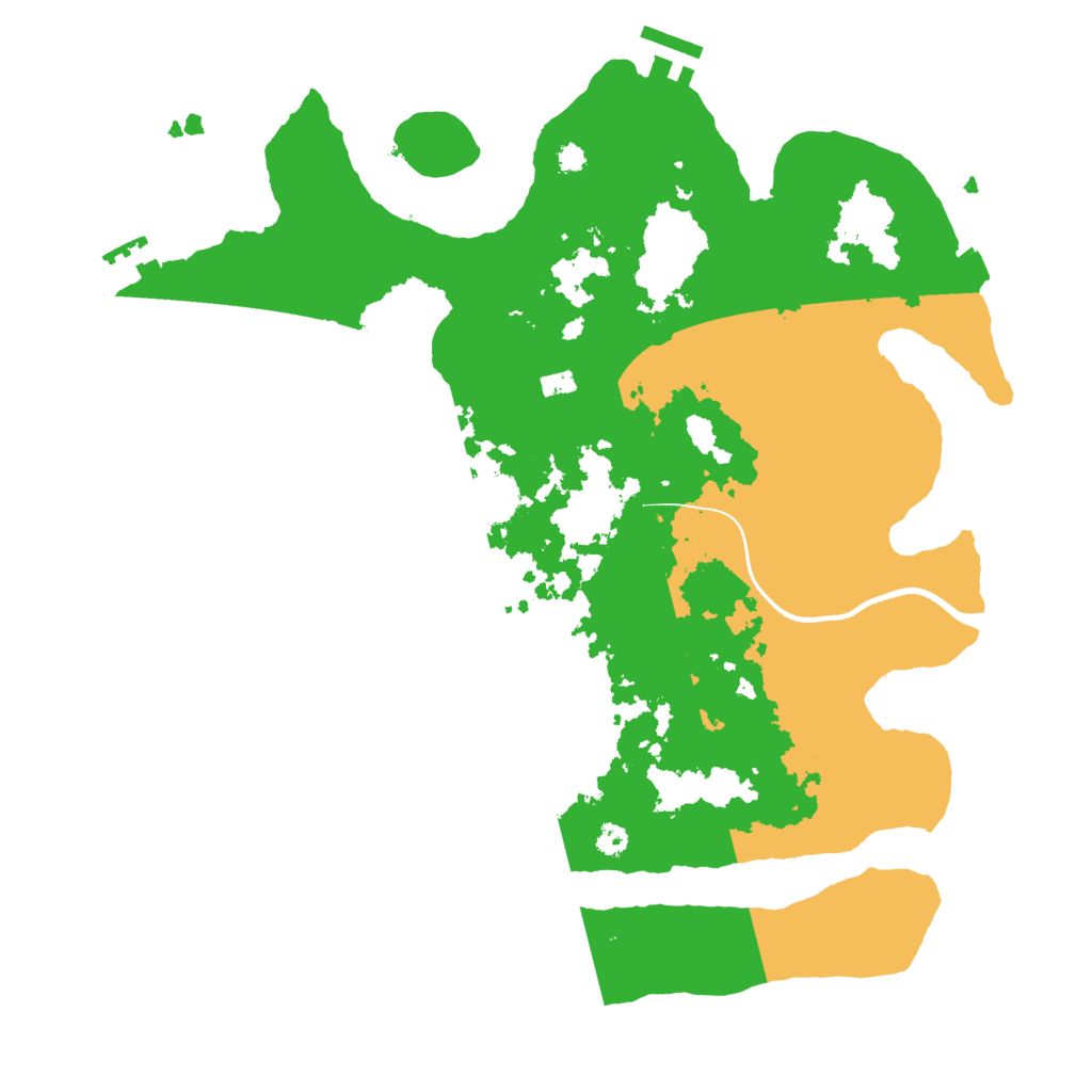 Biome Rust Map: Procedural Map, Size: 3500, Seed: 2897472