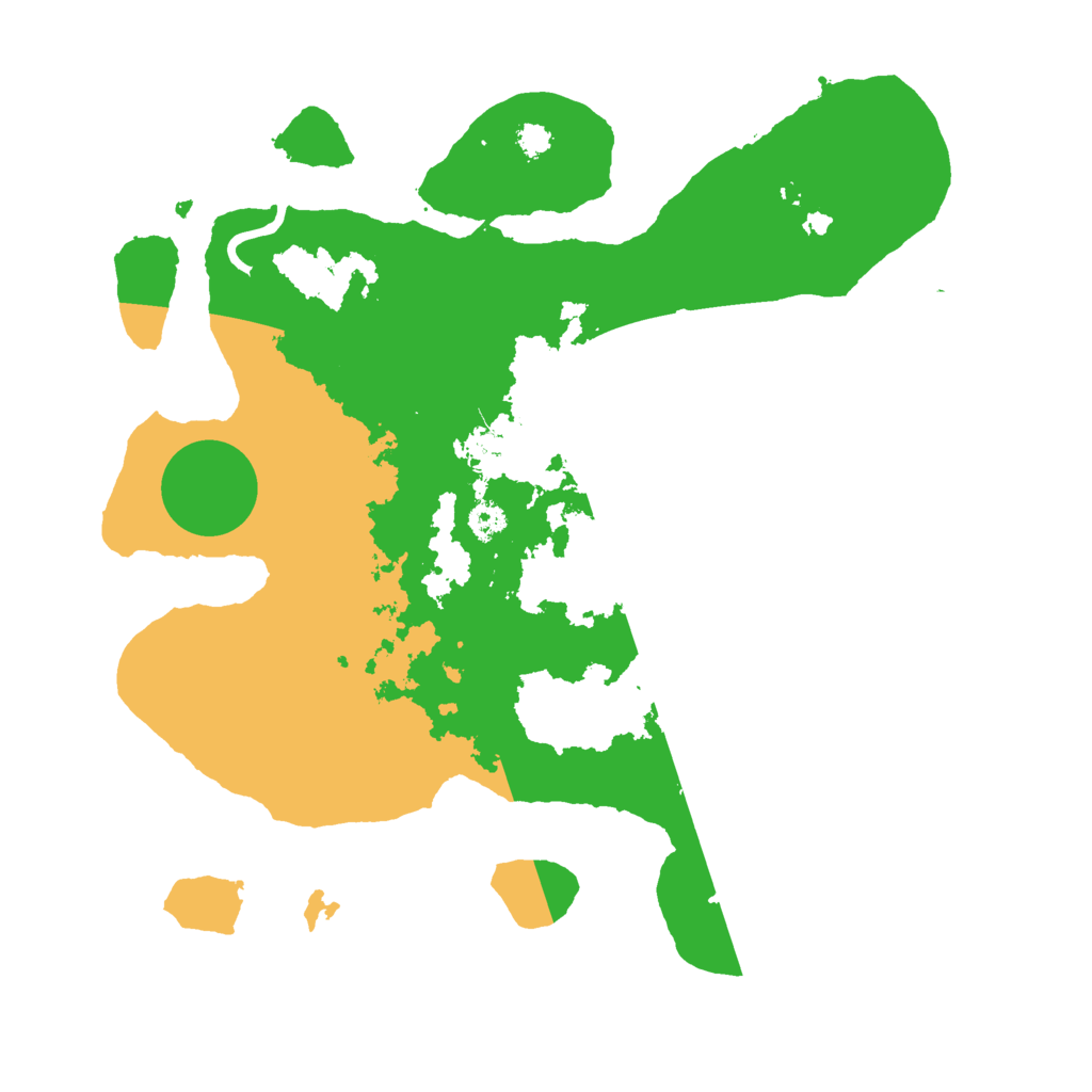 Biome Rust Map: Procedural Map, Size: 3000, Seed: 2485