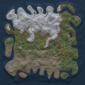 Thumbnail Rust Map: Procedural Map, Size: 4500, Seed: 268981549, 17 Monuments