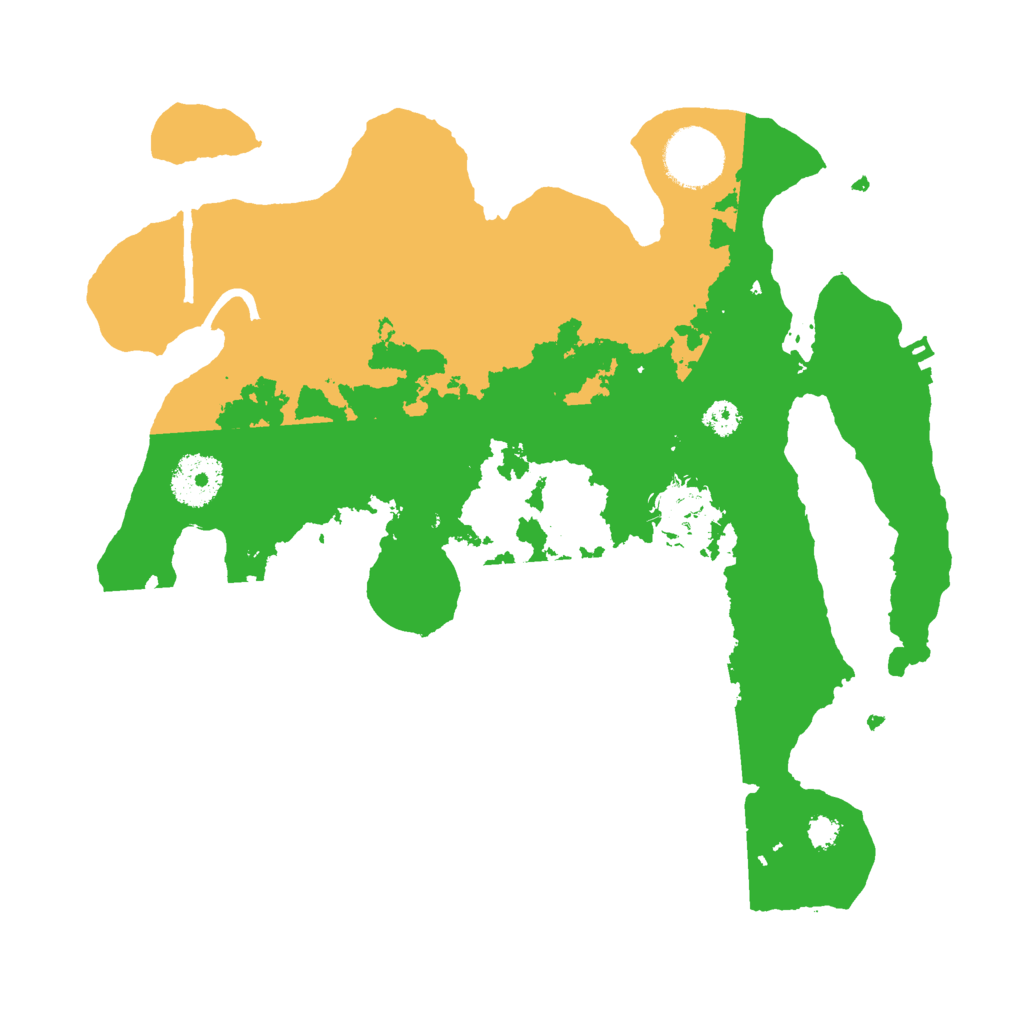 Biome Rust Map: Procedural Map, Size: 3000, Seed: 17498
