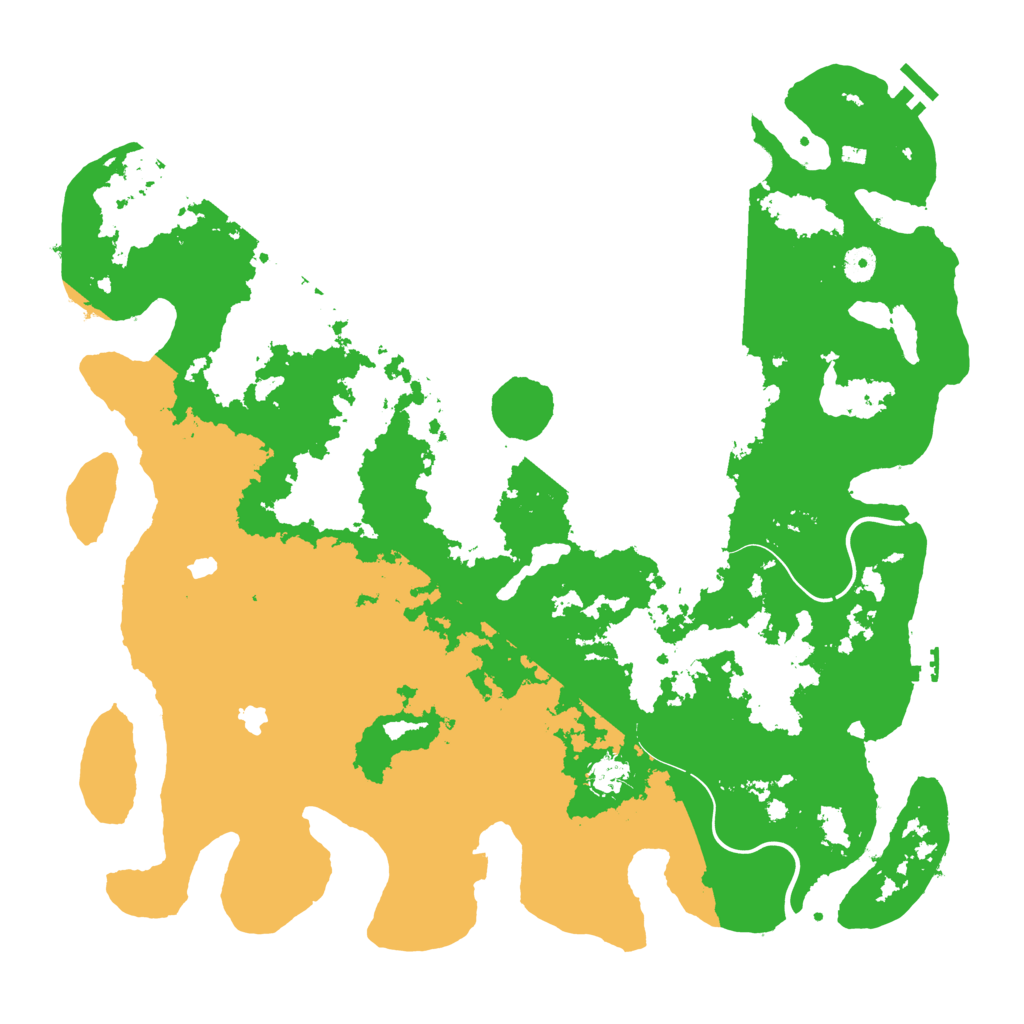Biome Rust Map: Procedural Map, Size: 4500, Seed: 286
