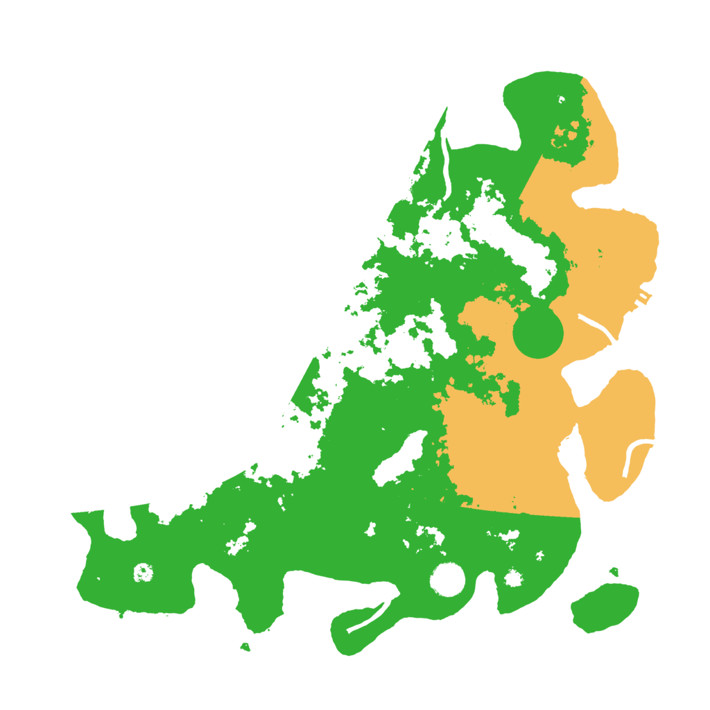 Biome Rust Map: Procedural Map, Size: 3700, Seed: 141531730