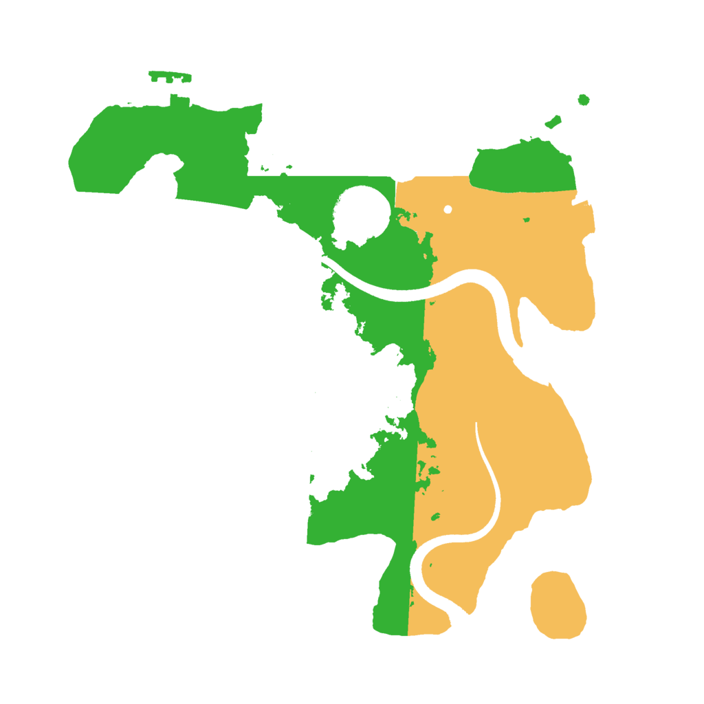 Biome Rust Map: Procedural Map, Size: 2500, Seed: 1043505513