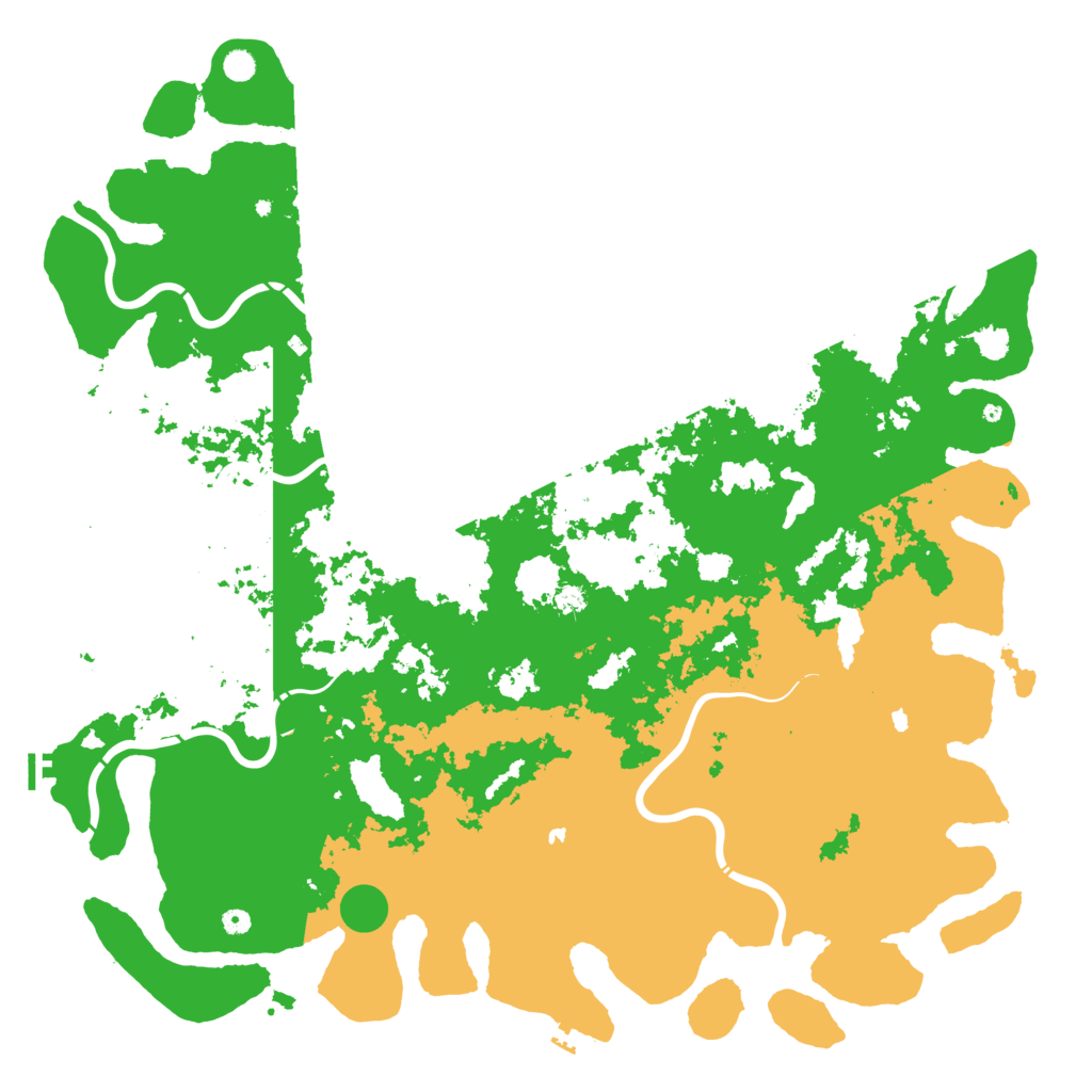 Biome Rust Map: Procedural Map, Size: 6000, Seed: 9639633
