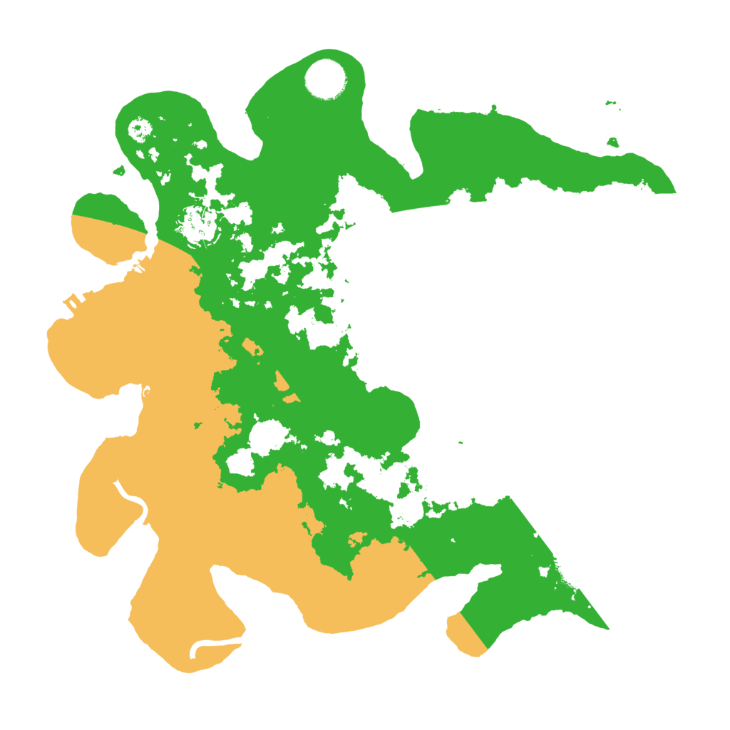 Biome Rust Map: Procedural Map, Size: 3200, Seed: 1111