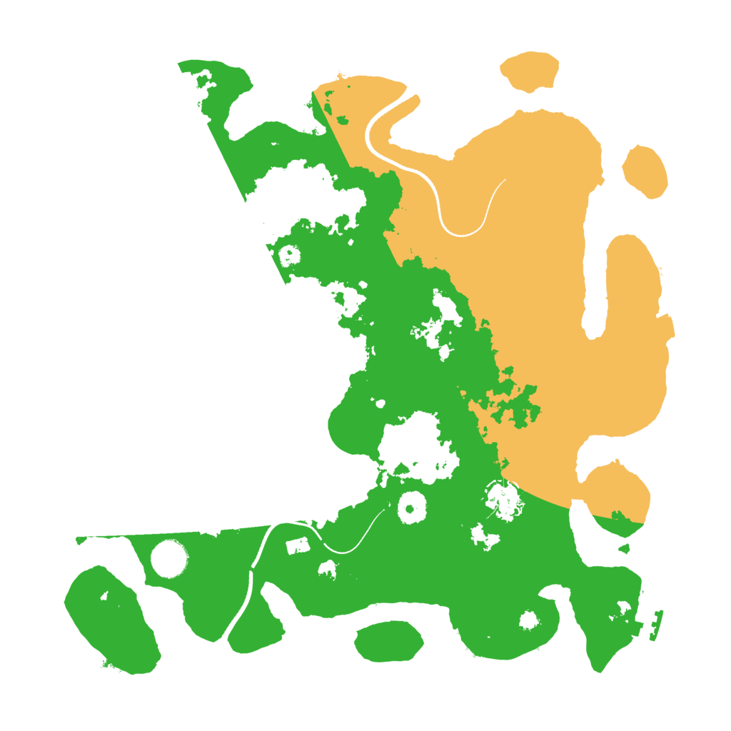 Biome Rust Map: Procedural Map, Size: 3500, Seed: 7182935