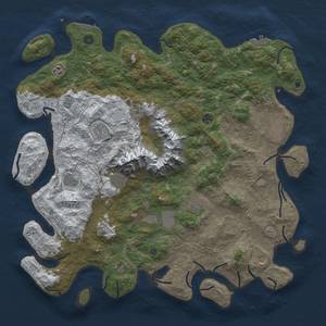 Thumbnail Rust Map: Procedural Map, Size: 5000, Seed: 12930, 20 Monuments