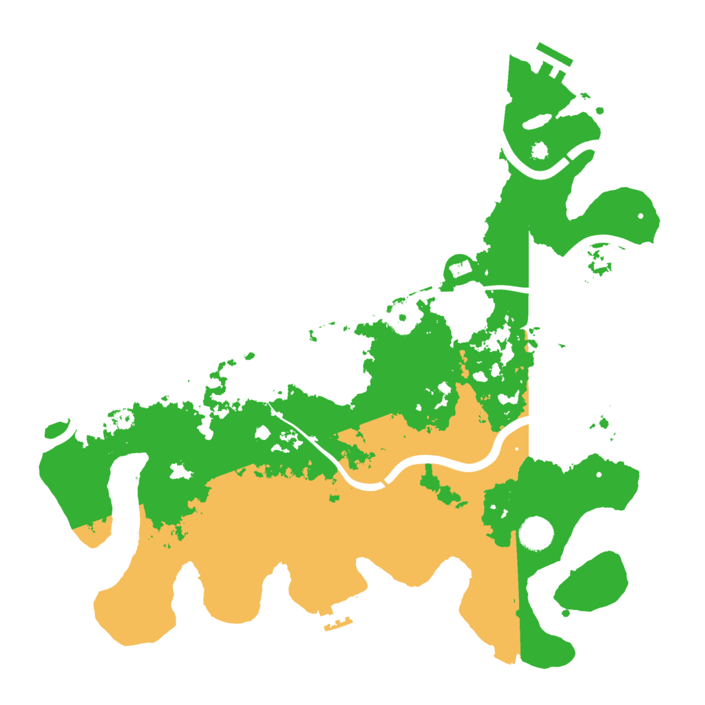 Biome Rust Map: Procedural Map, Size: 3700, Seed: 1112967462