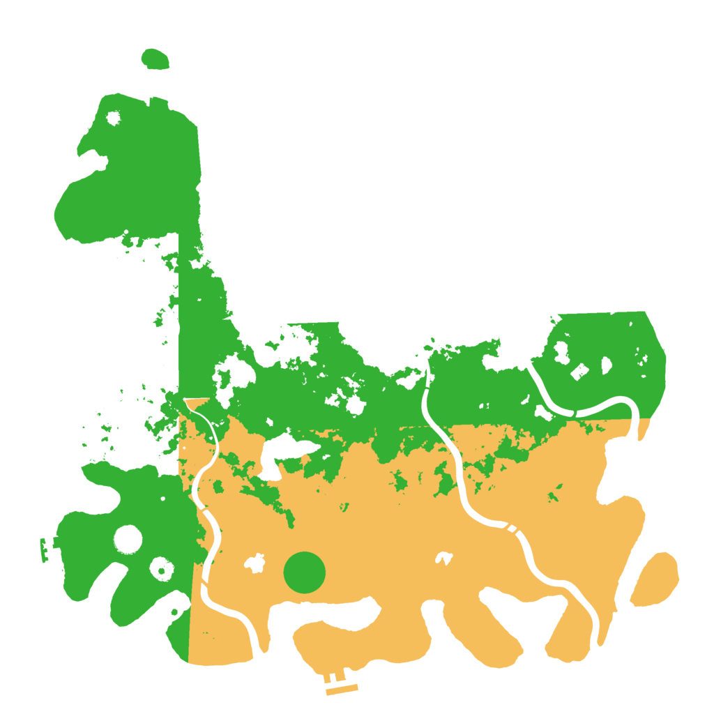 Biome Rust Map: Procedural Map, Size: 4500, Seed: 101234