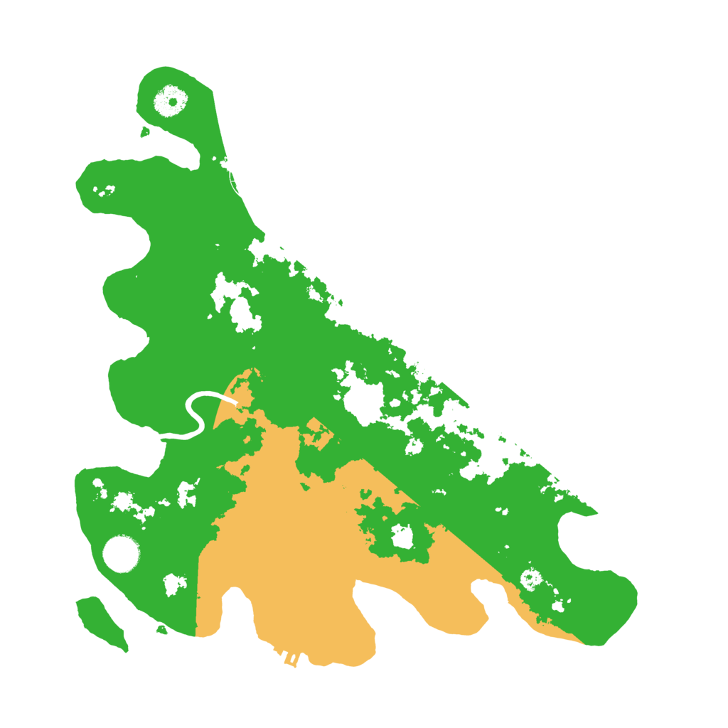 Biome Rust Map: Procedural Map, Size: 3500, Seed: 4888827