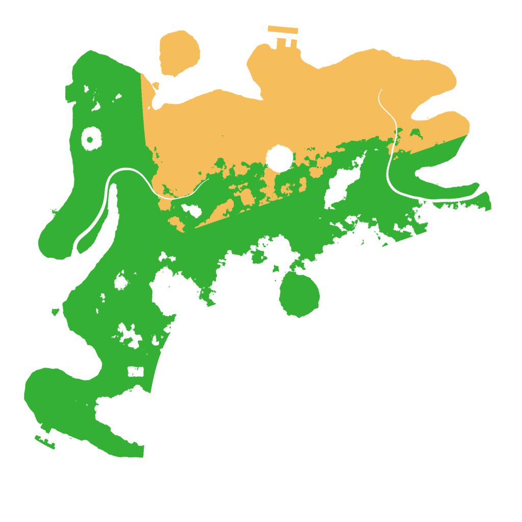 Biome Rust Map: Procedural Map, Size: 3500, Seed: 1896997445