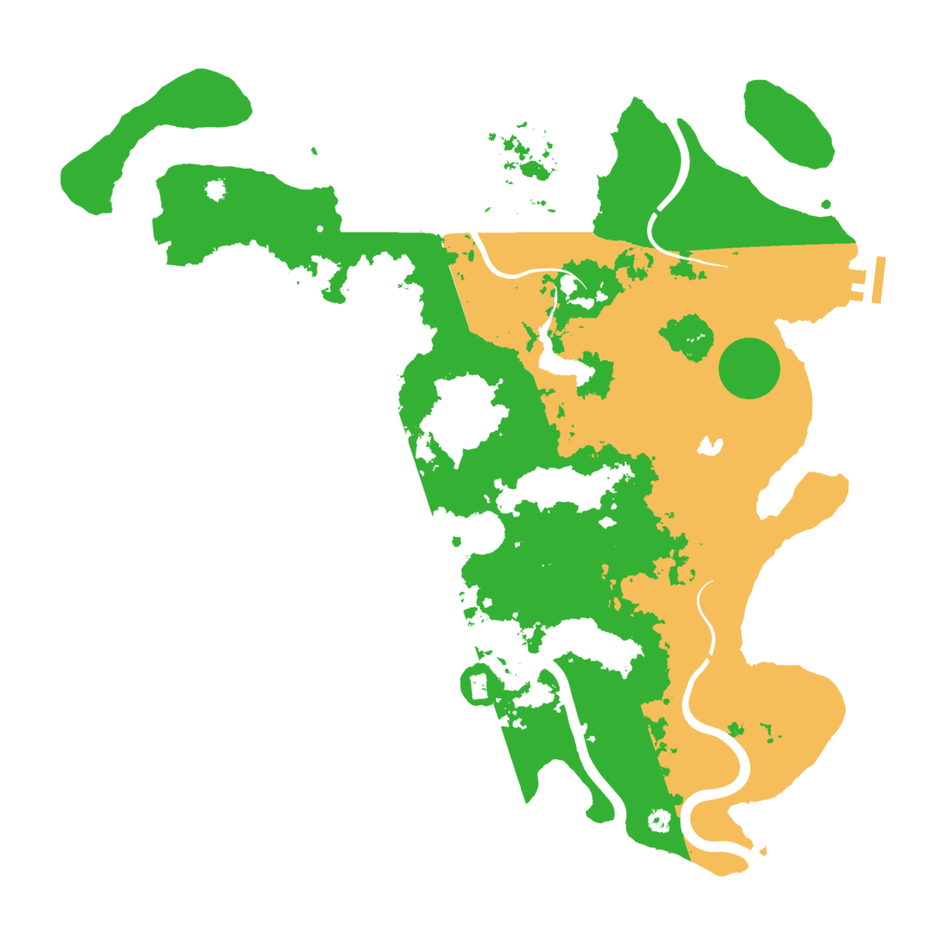 Biome Rust Map: Procedural Map, Size: 4000, Seed: 1254637860