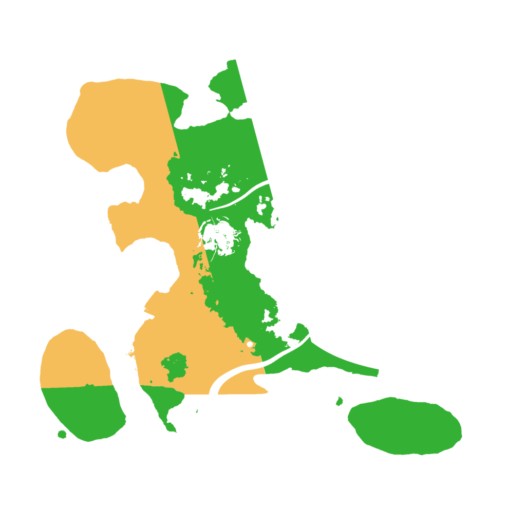Biome Rust Map: Procedural Map, Size: 2500, Seed: 27993