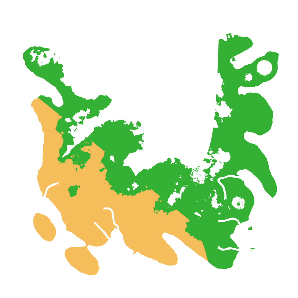 Biome Rust Map: Procedural Map, Size: 3500, Seed: 68133