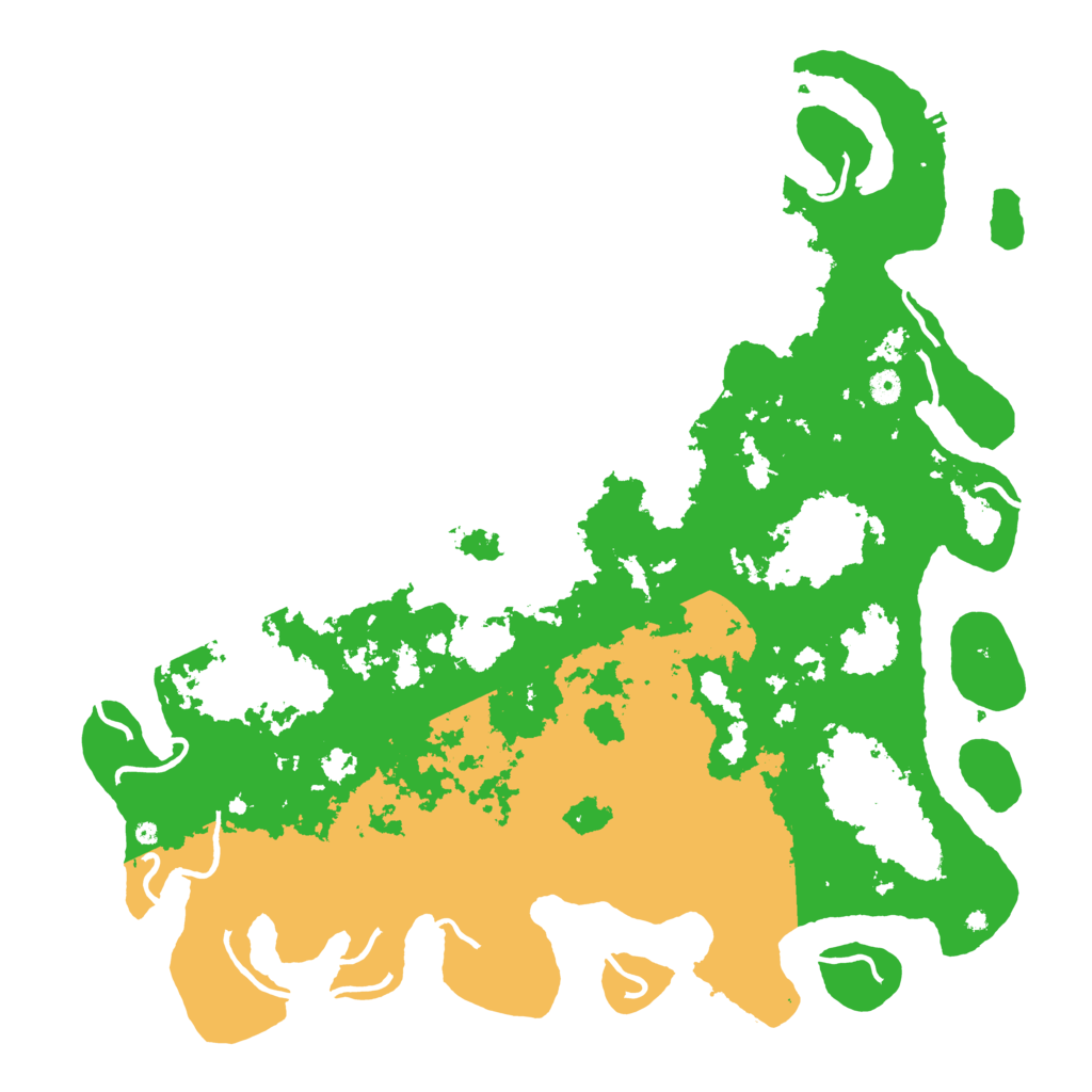Biome Rust Map: Procedural Map, Size: 5000, Seed: 15213