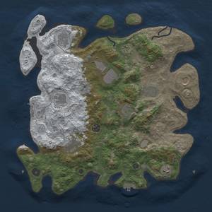 Thumbnail Rust Map: Procedural Map, Size: 3850, Seed: 1412290681, 20 Monuments