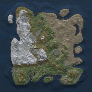 Thumbnail Rust Map: Procedural Map, Size: 3500, Seed: 879524439, 19 Monuments