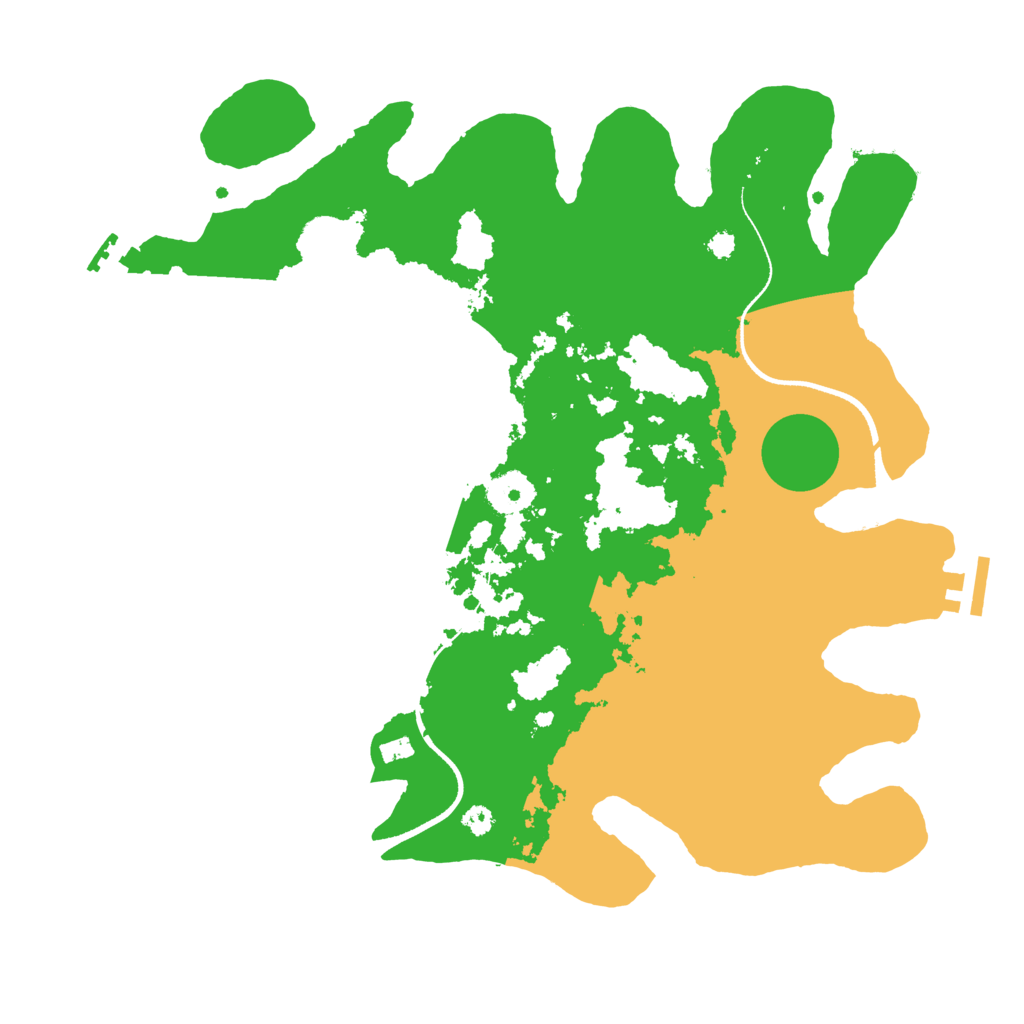 Biome Rust Map: Procedural Map, Size: 3500, Seed: 398127841