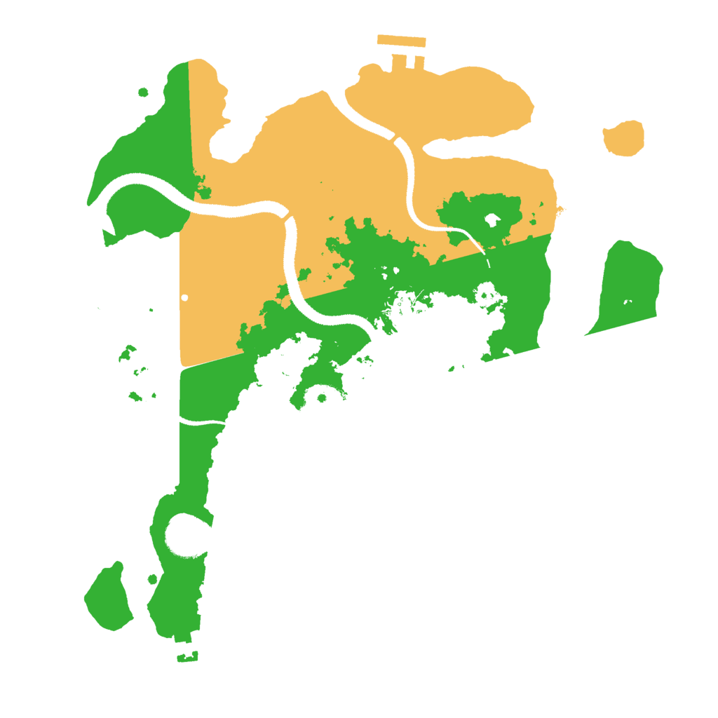Biome Rust Map: Procedural Map, Size: 3000, Seed: 64235429