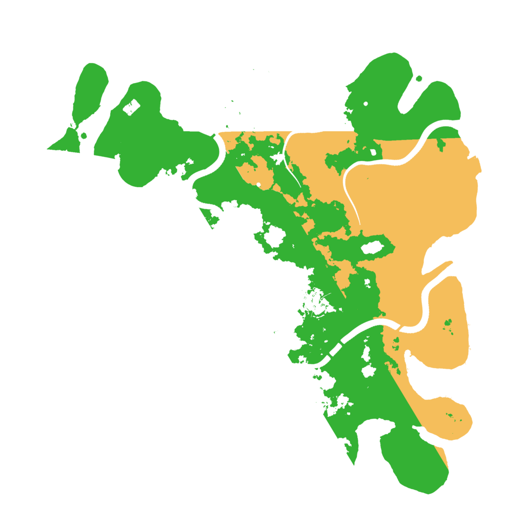 Biome Rust Map: Procedural Map, Size: 3500, Seed: 22884