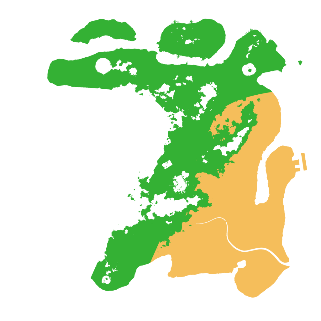 Biome Rust Map: Procedural Map, Size: 3700, Seed: 1718804988