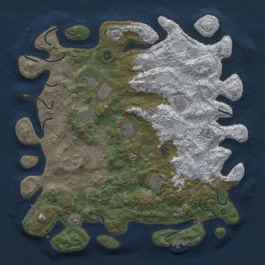 Thumbnail Rust Map: Procedural Map, Size: 4500, Seed: 40000, 19 Monuments