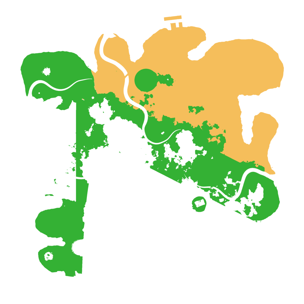 Biome Rust Map: Procedural Map, Size: 3500, Seed: 271351849