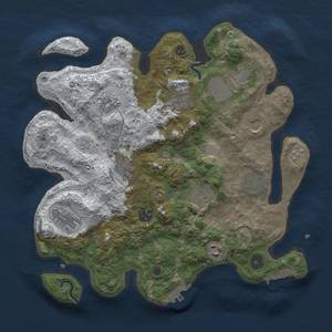 Thumbnail Rust Map: Procedural Map, Size: 3500, Seed: 322268418, 20 Monuments