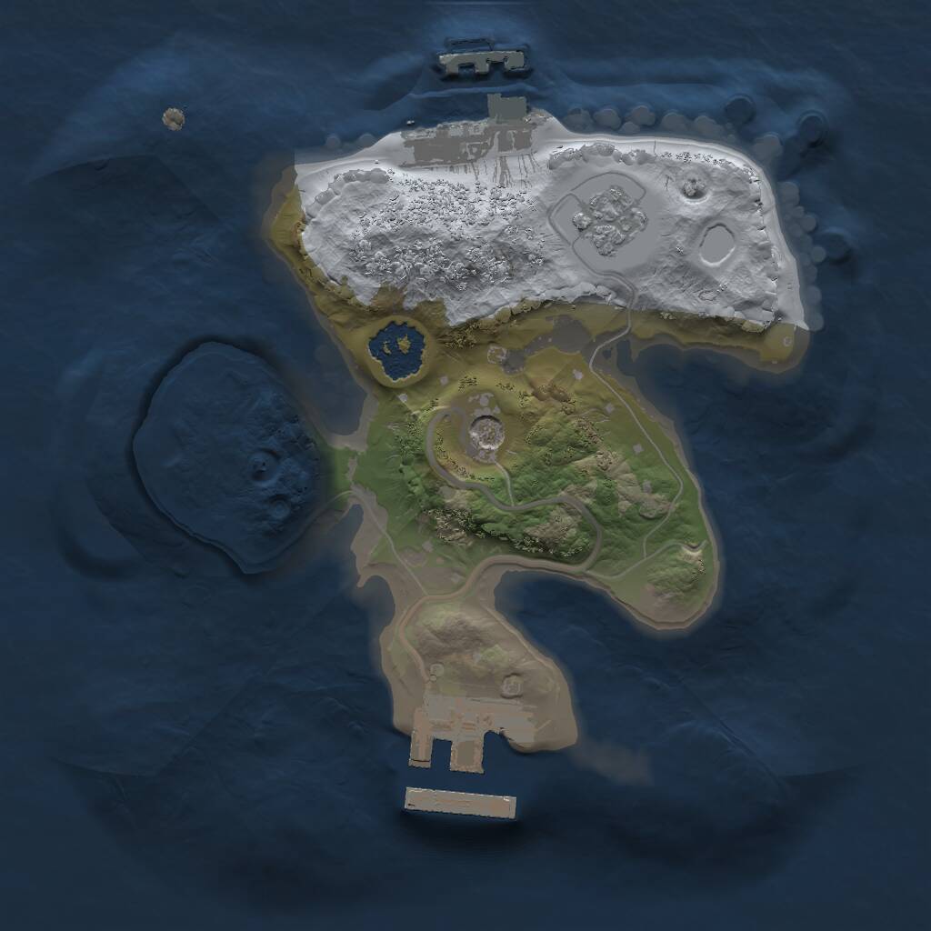 Rust Map: Procedural Map, Size: 1700, Seed: 984161598, 5 Monuments