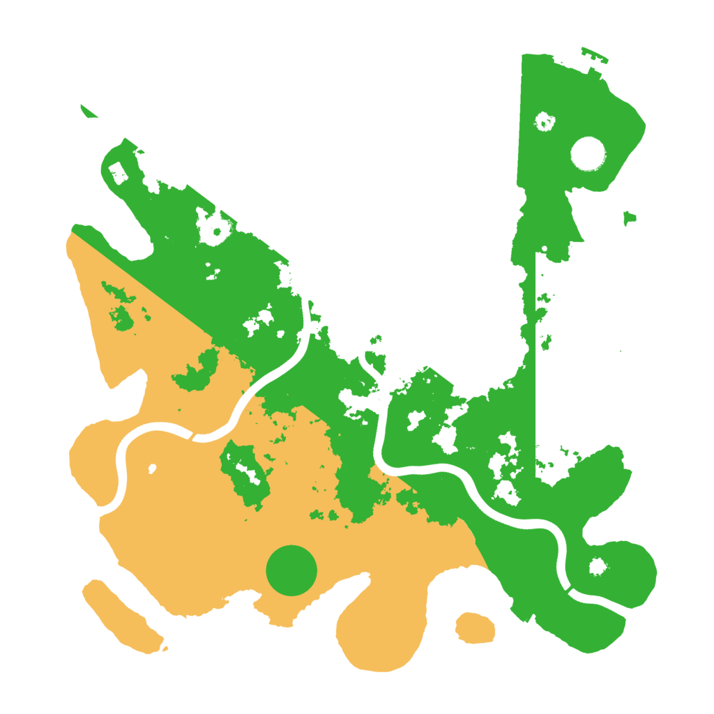 Biome Rust Map: Procedural Map, Size: 3700, Seed: 1659095383