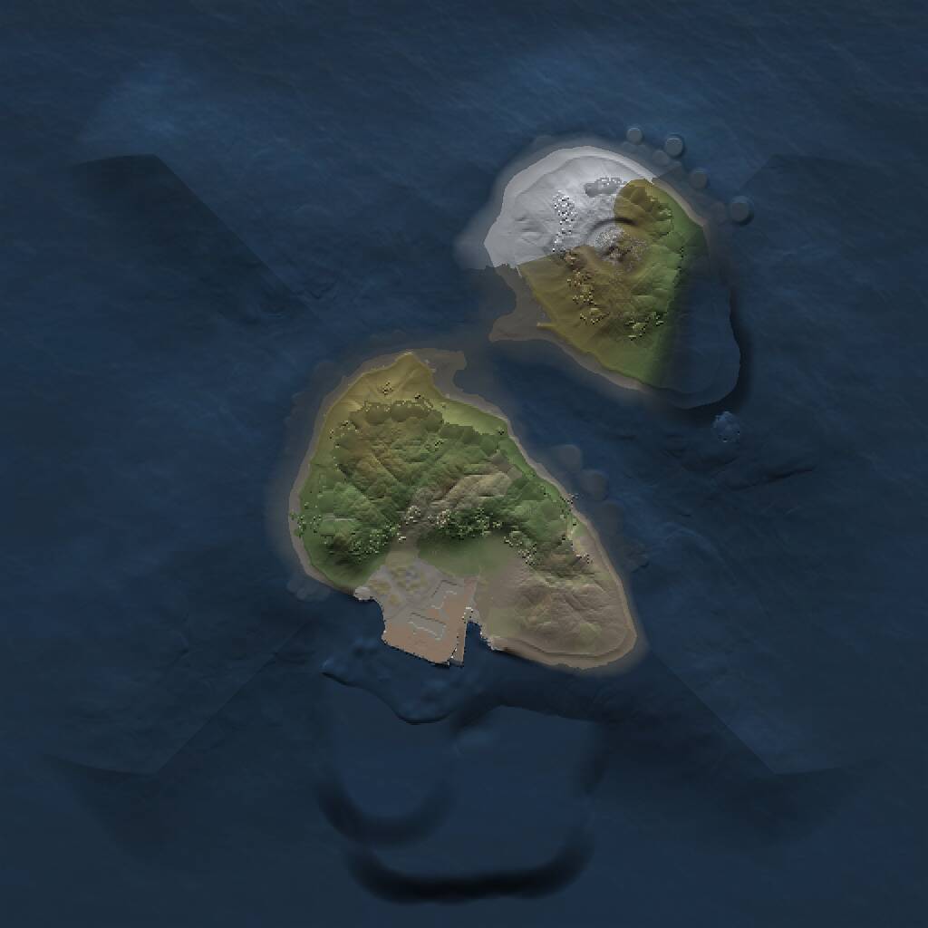 Rust Map: Procedural Map, Size: 1300, Seed: 775623374, 1 Monuments