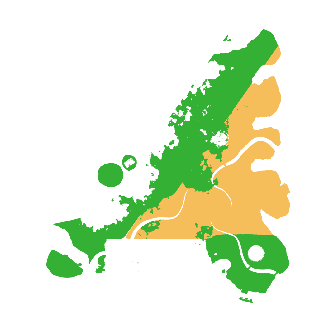 Biome Rust Map: Procedural Map, Size: 3500, Seed: 297123573