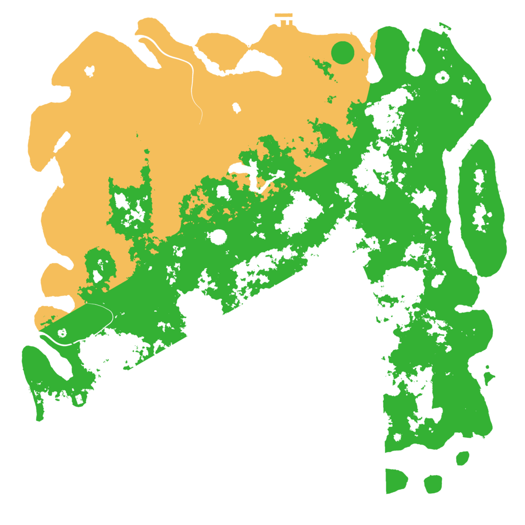 Biome Rust Map: Procedural Map, Size: 6000, Seed: 771401038
