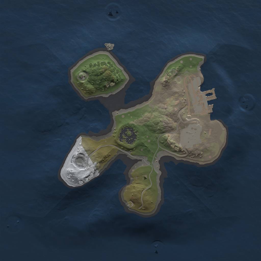 Rust Map: Procedural Map, Size: 1500, Seed: 634553652, 5 Monuments