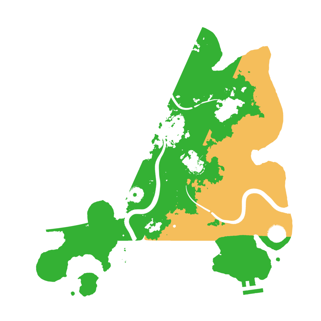 Biome Rust Map: Procedural Map, Size: 3200, Seed: 12979