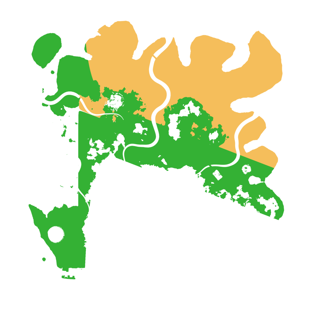 Biome Rust Map: Procedural Map, Size: 3500, Seed: 618850752
