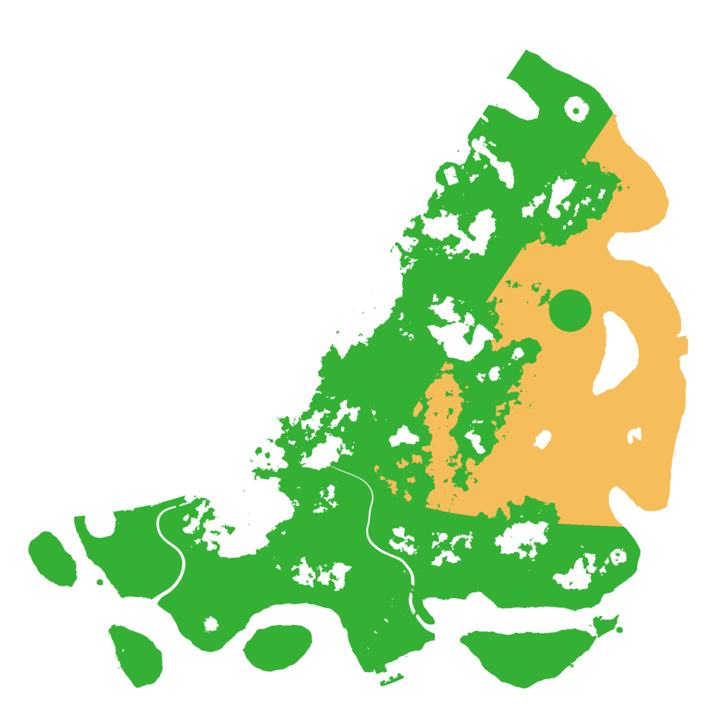 Biome Rust Map: Procedural Map, Size: 4500, Seed: 14835