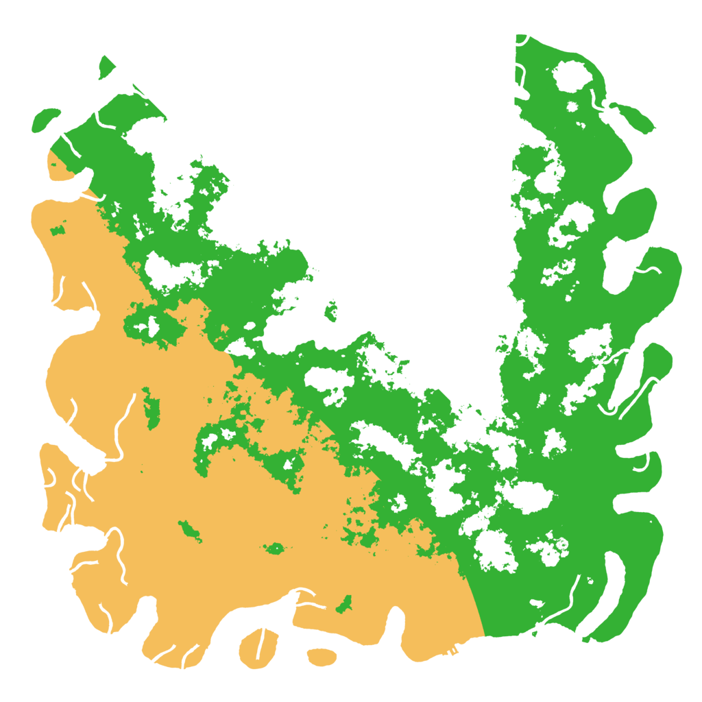 Biome Rust Map: Procedural Map, Size: 6000, Seed: 3350
