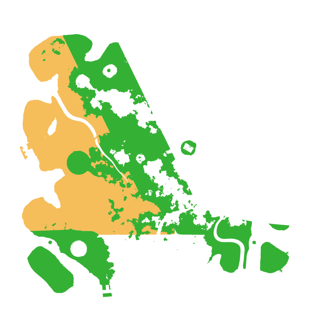 Biome Rust Map: Procedural Map, Size: 3500, Seed: 147073772