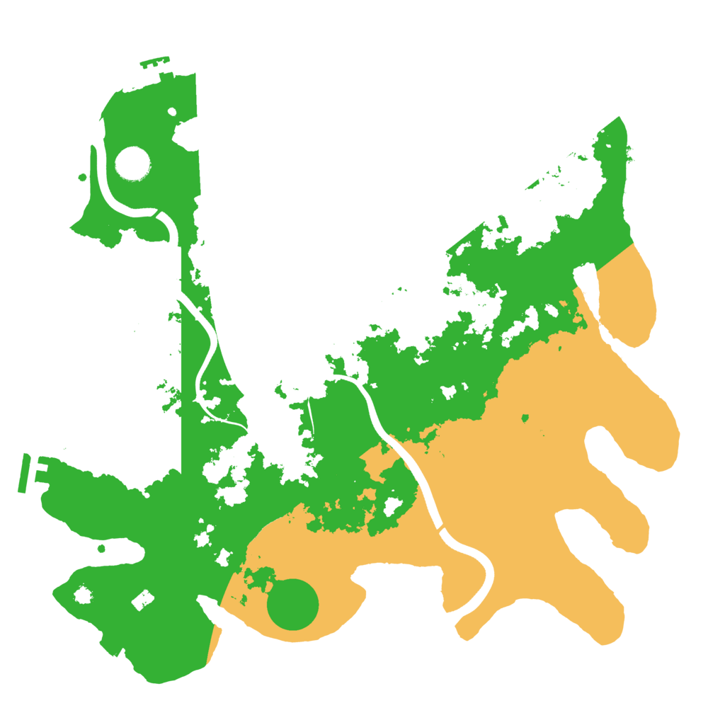 Biome Rust Map: Procedural Map, Size: 3700, Seed: 1540951892