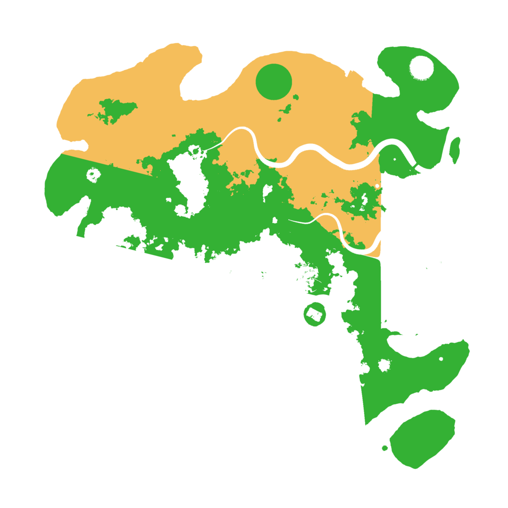 Biome Rust Map: Procedural Map, Size: 3700, Seed: 1847036420
