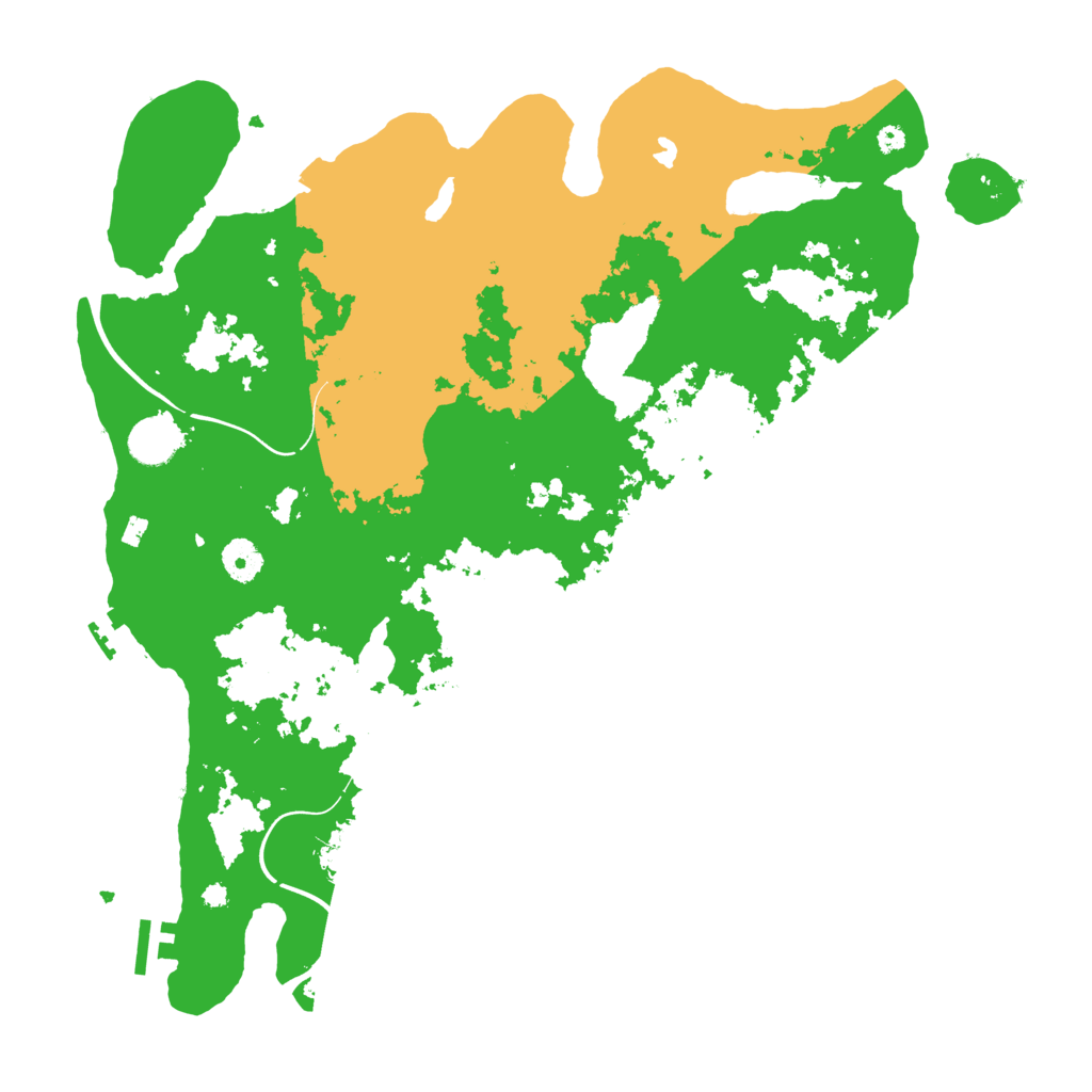 Biome Rust Map: Procedural Map, Size: 4000, Seed: 598733