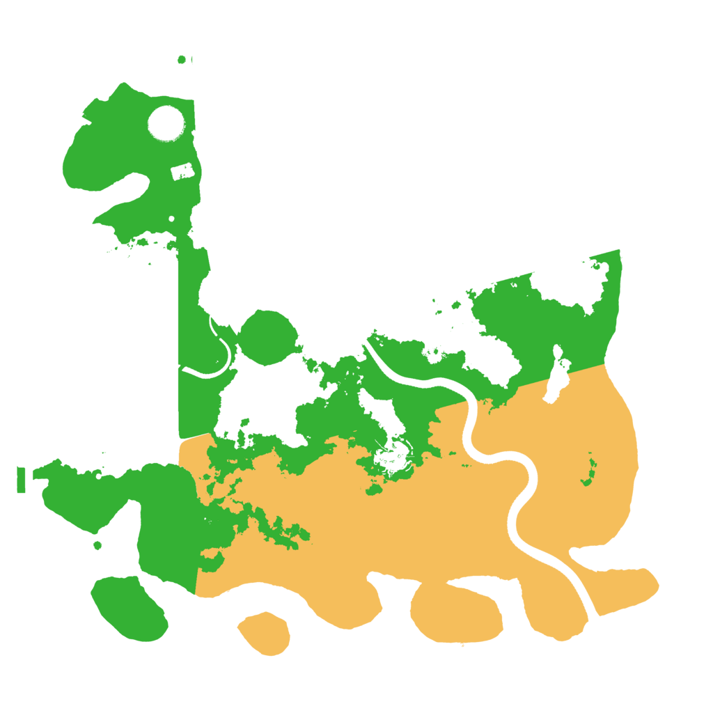 Biome Rust Map: Procedural Map, Size: 3500, Seed: 629056821