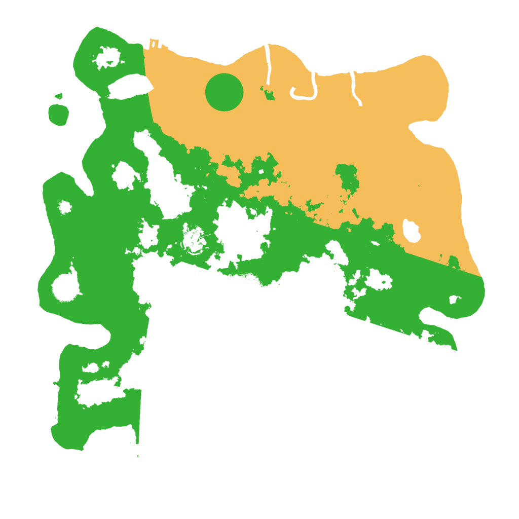 Biome Rust Map: Procedural Map, Size: 3600, Seed: 65165546