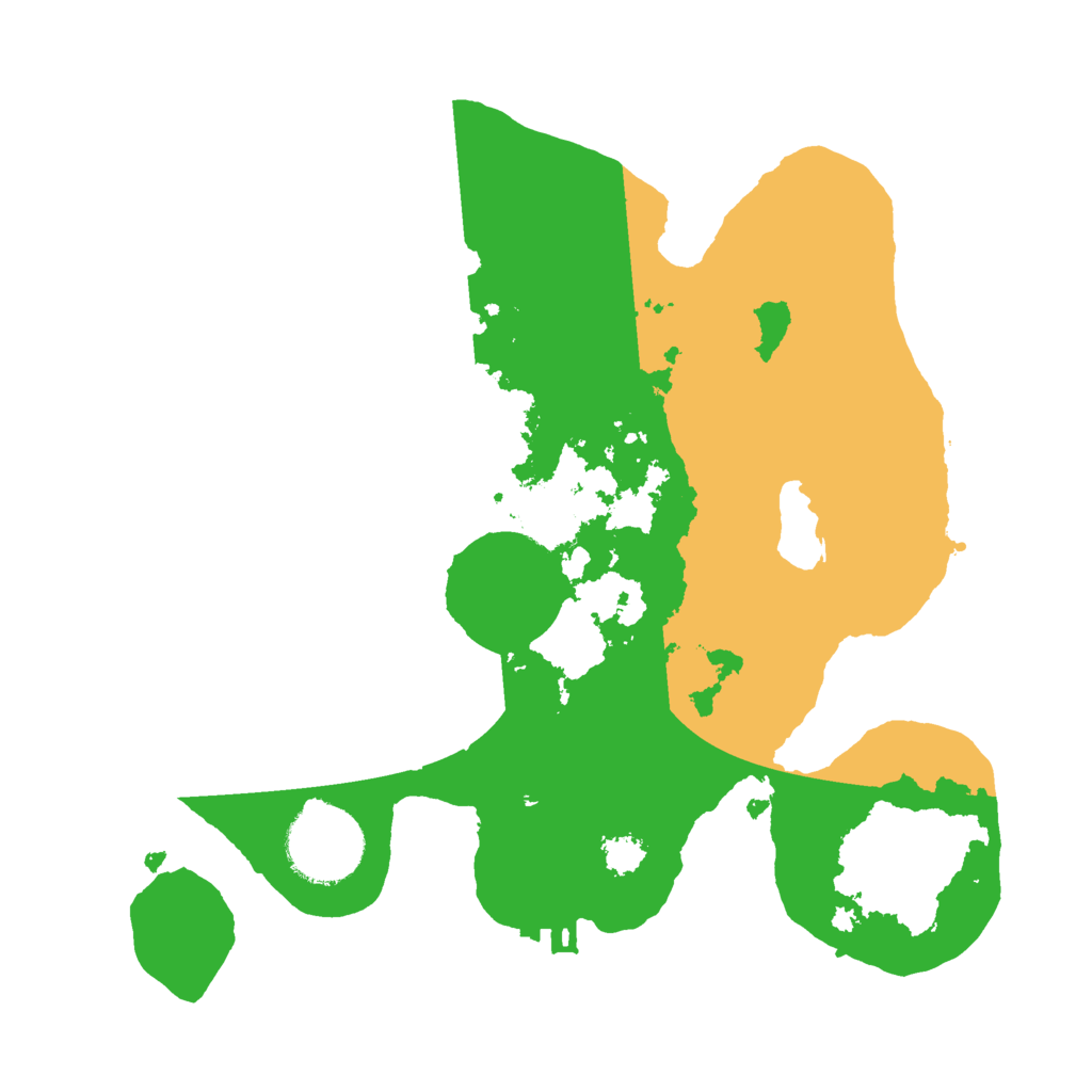 Biome Rust Map: Procedural Map, Size: 2500, Seed: 27029