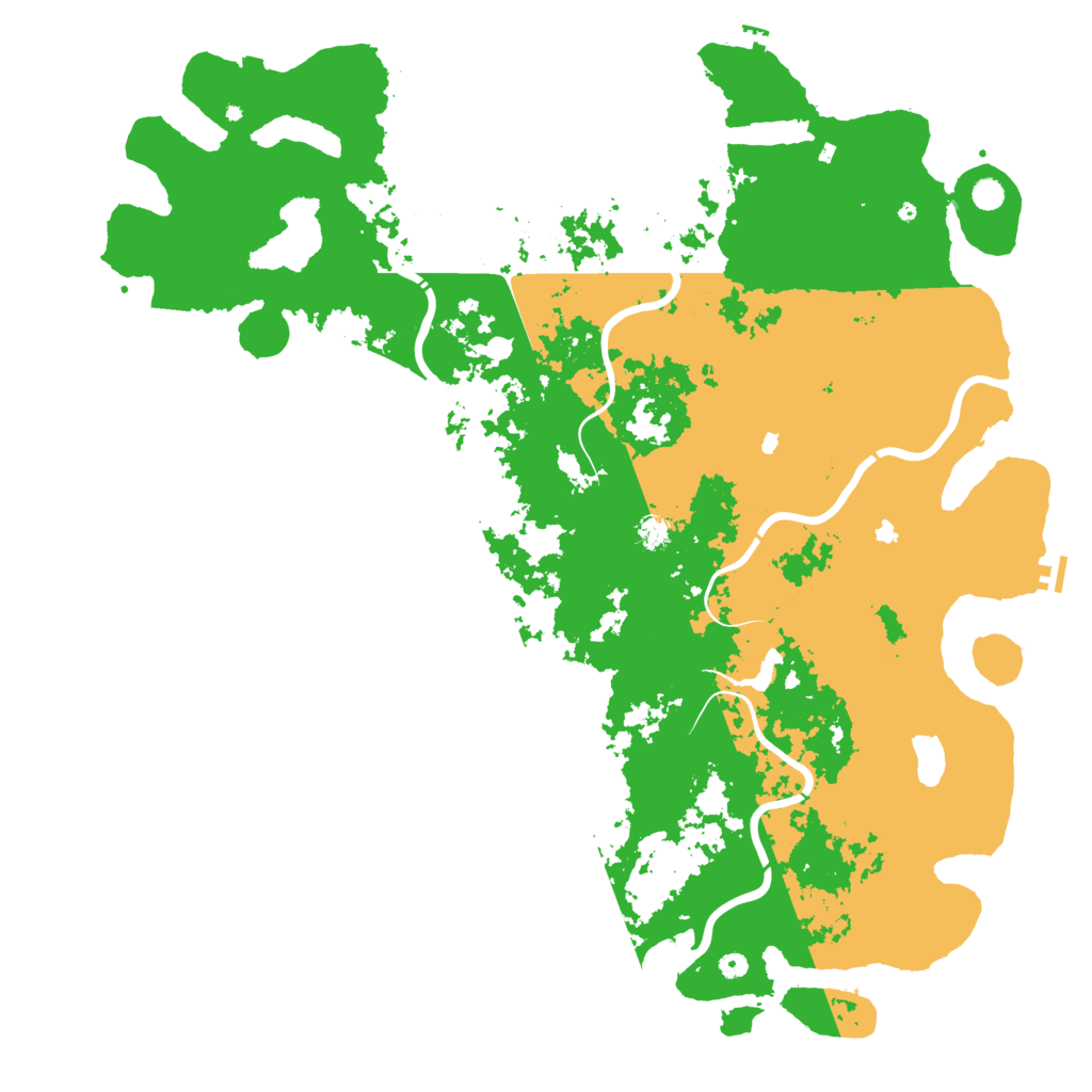 Biome Rust Map: Procedural Map, Size: 6000, Seed: 25412423